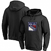 Men's Customized New York Rangers Black All Stitched Pullover Hoodie,baseball caps,new era cap wholesale,wholesale hats
